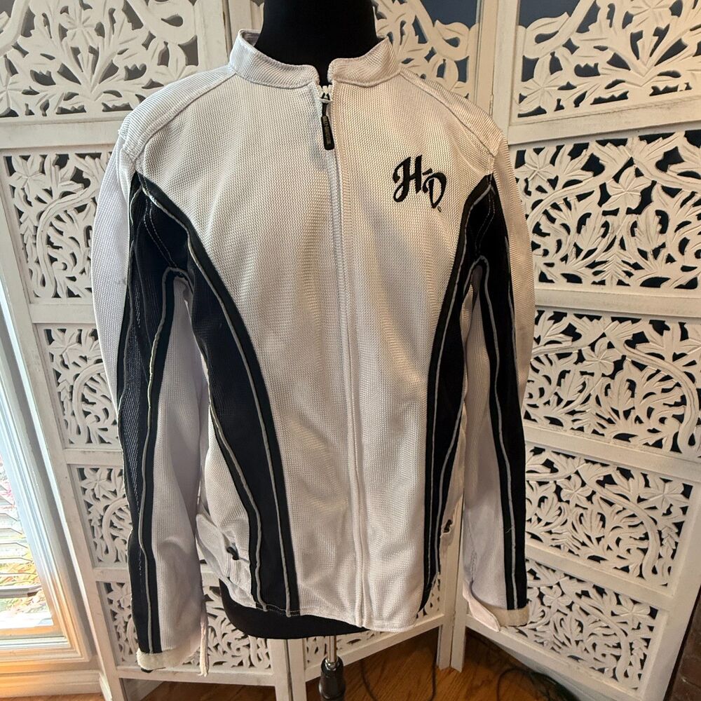 Harley-Davidson Riding Jacket Woman size Large Very Good condition White